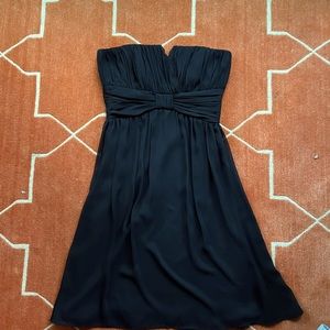 Black, strapless dress. Perfect for any wedding or big event.